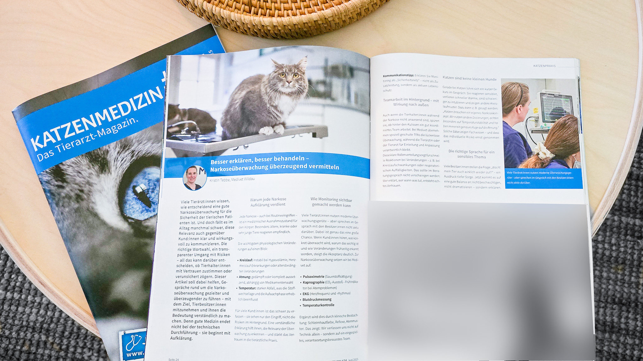 Veröffentlichung Kristin Tebbe Katzenmedizin Narkose Aufklärung